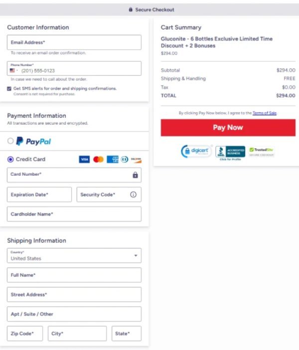 Step-by-step guide showing how to safely order Gluconite online
